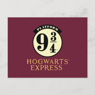 Platform 9 3/4 HOGWARTS™ EXPRESS-Symbol Einladungspostkarte