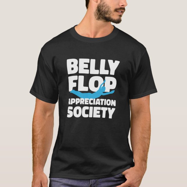 Platform Diver Belly Flop Springboard Diving T-Shirt (Vorderseite)