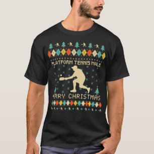 PLATFORM TENNIS MALE Funny Ugly Christmas Sweater T-Shirt