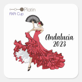 Platin, AXA Cup Sticker (Andalusien)-Schwarzer Tex