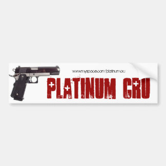 Platin Cru Autoaufkleber