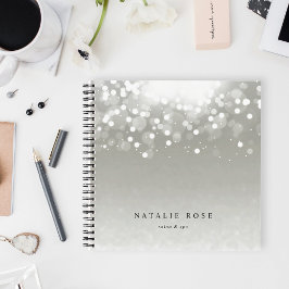 Platin Glow Personalisiert Notizbuch