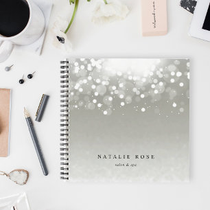Platin Glow Personalisiert Notizbuch