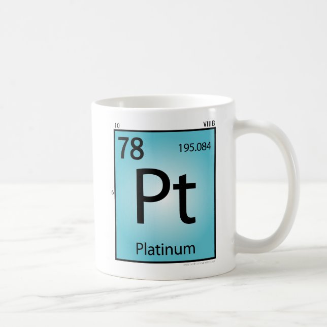 Platin- (Pt)Element-Tasse Tasse (Rechts)