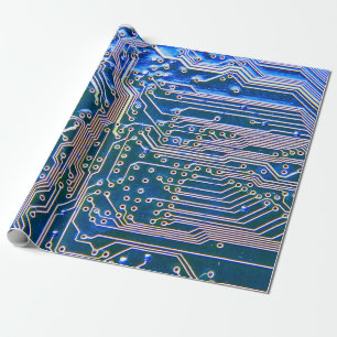 Platine,Computer,blau,Kondensator,Chip,ci Geschenkpapier