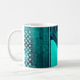Platine. Elektronische Computerhardware-Technologi Kaffeetasse