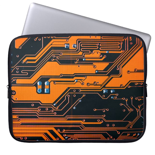 Platine. Elektronische Computerhardware-Technologi Laptopschutzhülle (Vorderseite)