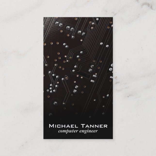 Platine (schwarz) visitenkarte (Vorderseite)