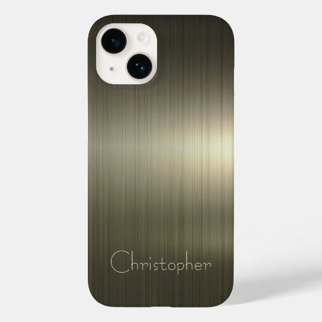 Platinggold Edelstahl-Druck Case-Mate iPhone Hülle (Rückseite)