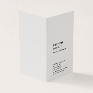Platingrau minimalistisch moderne Premiumseide Visitenkarten