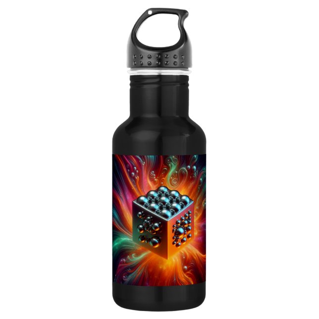 Platinhalse Edelstahlflasche (Vorderseite)