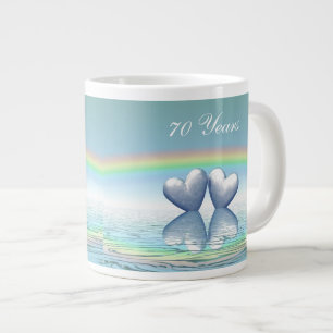 Platinherzen zum 70. Jubiläum Jumbo-Tasse