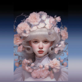 Platinum Beauty - Ein Frauenportrait und Blume Geschenkpapier Set