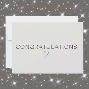 Platinum Color Eleganter Jeder Anlass Glückwunsch Karte