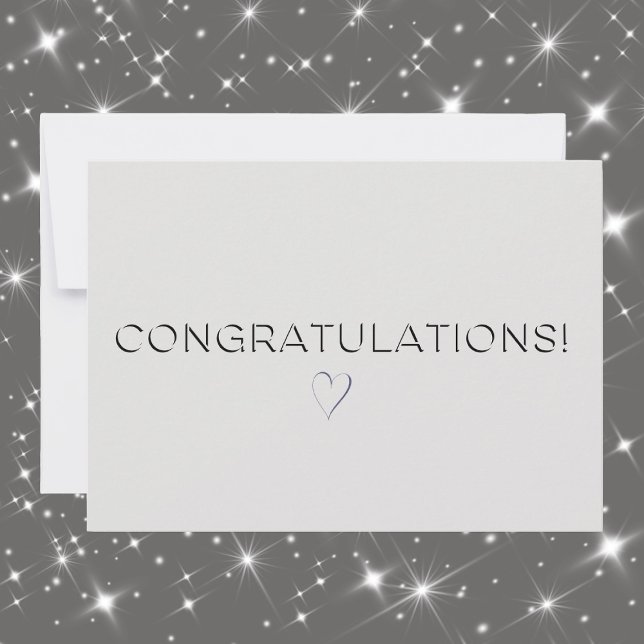 Platinum Color Eleganter Jeder Anlass Glückwunsch  Karte (Von Creator hochgeladen)