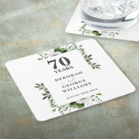 Platinum Elegant Floral 70. Hochzeitstag