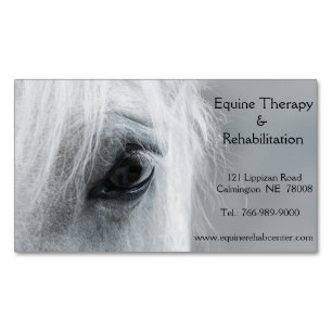 Platinum Equine Individuelle Magnetische Visitenka Visitenkarte