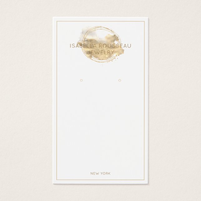 Platinum Gold Glitzer Schmuckschmuck Earring Displ (Vorderseite)