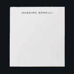 Platinum Grey Minimalist Plain Legible Modern Notizblock<br><div class="desc">An ideal design for those looking for an aesthetic look. It immediately stands out with its extremely simple and elegant appearance.</div>
