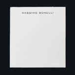 Platinum Grey Minimalist Plain Legible Modern Notizblock<br><div class="desc">An ideal design for those looking for an aesthetic look. It immediately stands out with its extremely simple and elegant appearance.</div>