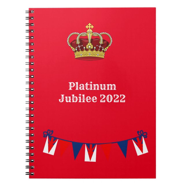 Platinum Jubilee 2022 Celebration Notizblock (Vorderseite)