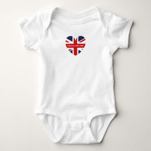 Platinum Jubilee 2022/England Flag Baby Strampler