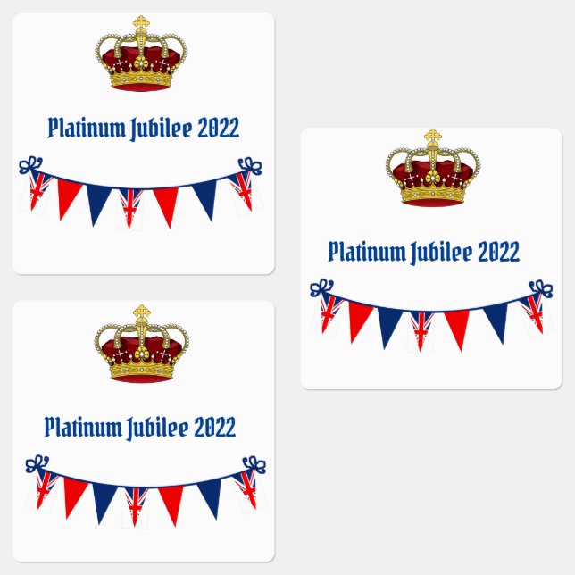 Platinum Jubilee 2022 Etiketten (Gruppe)