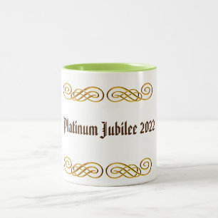 Platinum Jubilee 2022 Gold Zweifarbige Tasse