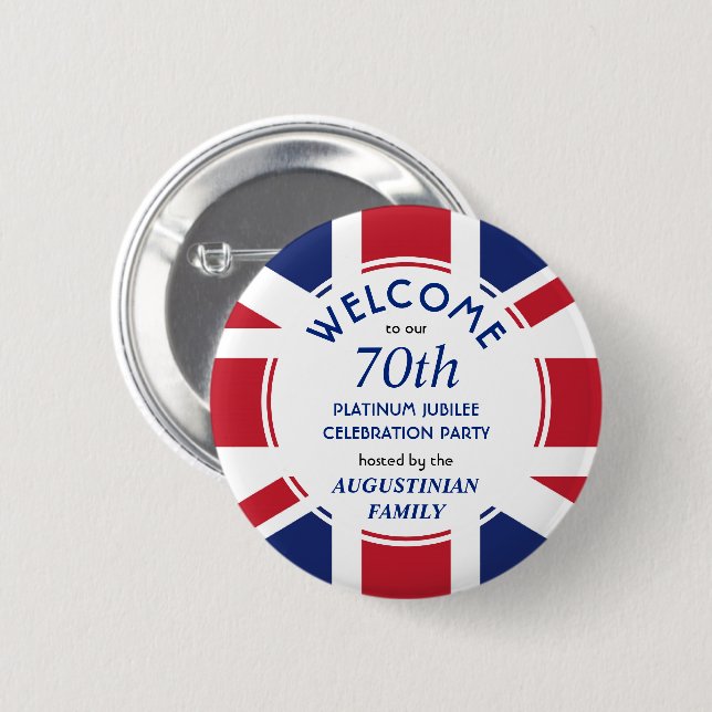 Platinum Jubilee Button (Vorne & Hinten)