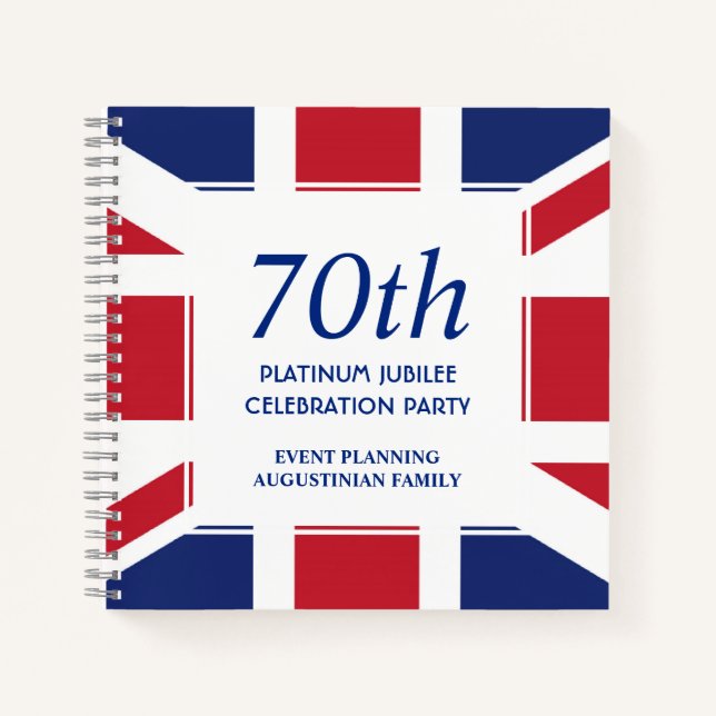 Platinum Jubilee Event Planning Notizbuch (Vorderseite)
