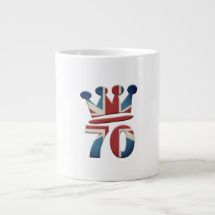 Platinum Jubilee Queen Elizabeth 70 Jahre Jumbo-Tasse