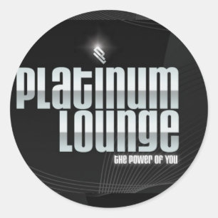 Platinum Lounge Sticker (schwarz)
