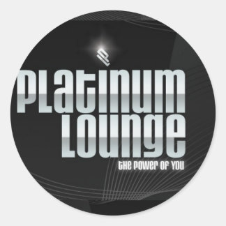 Platinum Lounge Sticker (schwarz)