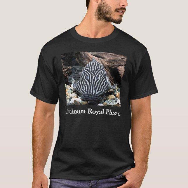 Platinum Royal Pleco , Panaque niglolineatus T-Shirt (Vorderseite)