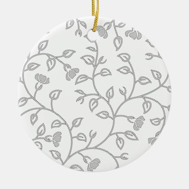 Platinum, Snow Drift, Star Dust dekoratives Design Keramik Ornament (Vorne)