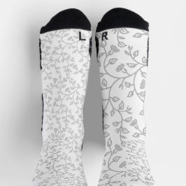 Platinum, Snow Drift, Star Dust dekoratives Design Socken