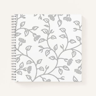 Platinum, Snow Drift, Star Dust Spiral Notebook Notizbuch