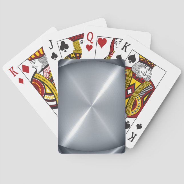 Platinum Stainless Shiny Metal 2 Spielkarten (Rückseite)