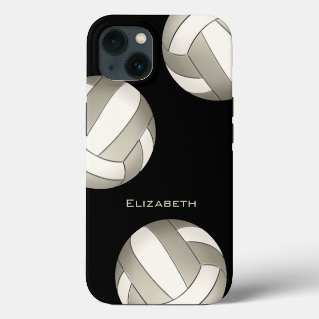 Platinweiße Volleyball Case-Mate iPhone Hülle (Rückseite)