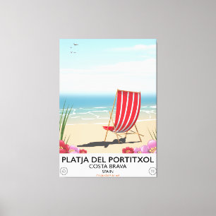 Platja del Portitxol, Costa Brava, Spanien Leinwanddruck