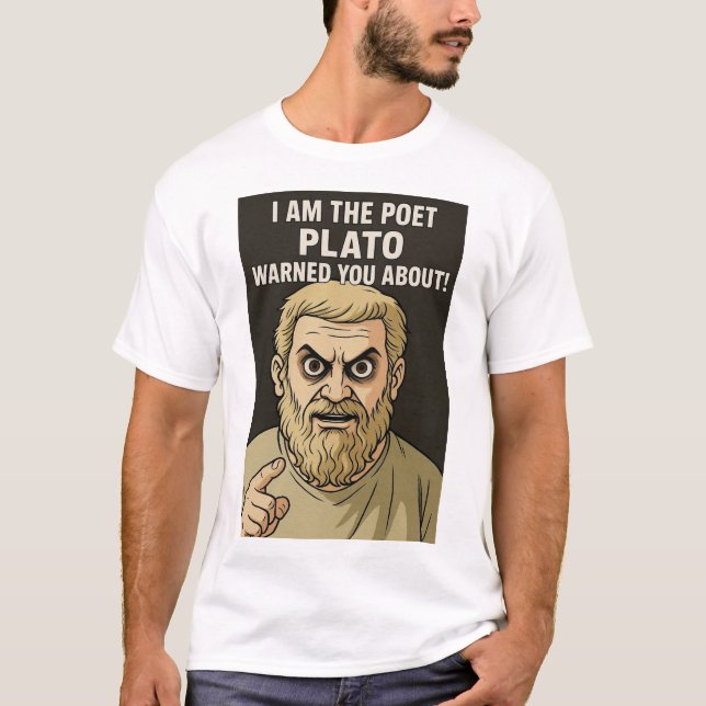 Plato anti-poet t shirt  (Vorderseite)