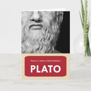 Plato Anti-Valentine-Tageskarte Feiertagskarte