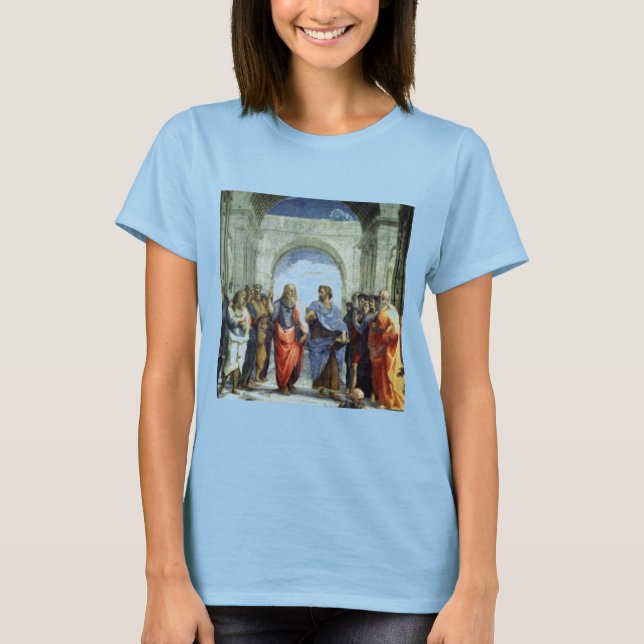 Plato Aristoteles von Raphaell T-Shirt (Vorderseite)