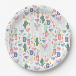 Plato de papel de la colección Oh, Llama Llama Pappteller