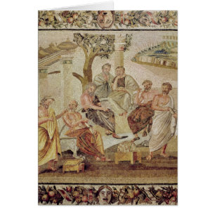 Plato, der mit seinen Schülern sich unterhält