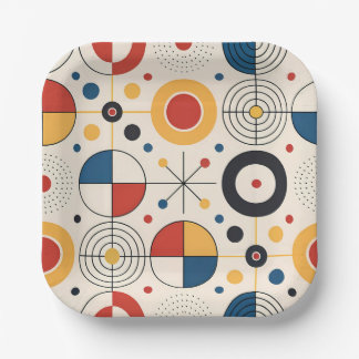 Plato diseño geométrico pappteller
