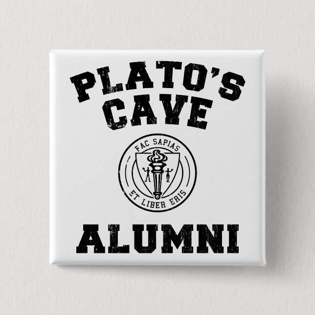 Plato-Höhle-Alumni-Taste Button (Vorderseite)