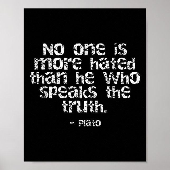 Plato Philosophy Zitat Poster (Vorne)