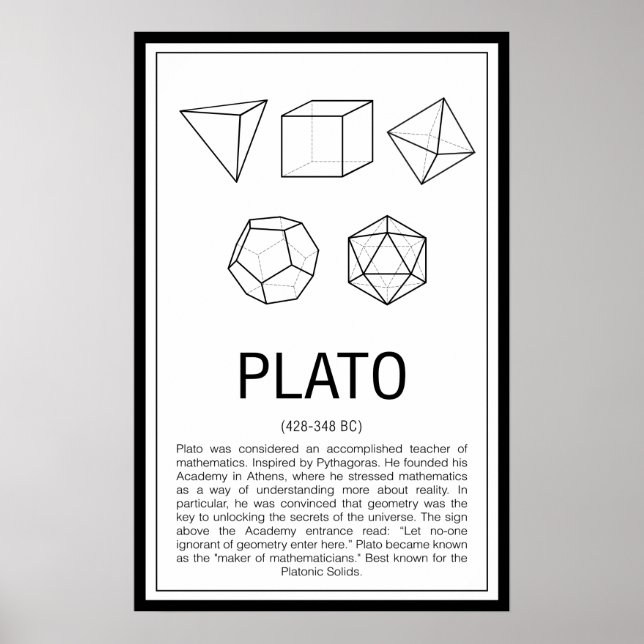 Plato Poster (Vorne)