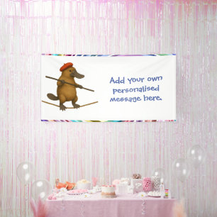 Plato Schnabeltier Seiltänzer Banner